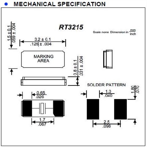 Raltron晶振,进口谐振器,RT3215晶振