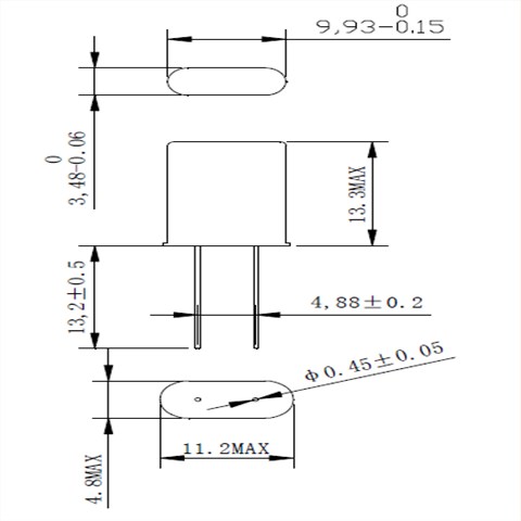 泰艺晶振,无源插件晶振, X8晶振