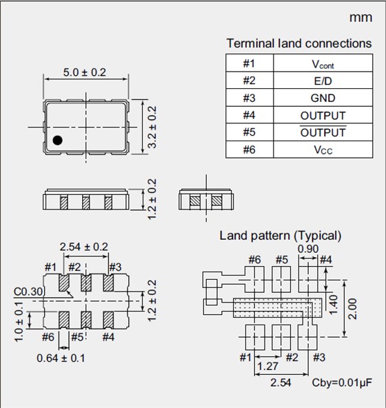 SMD压控晶振,5032mm贴片晶振,NV5032SC晶振